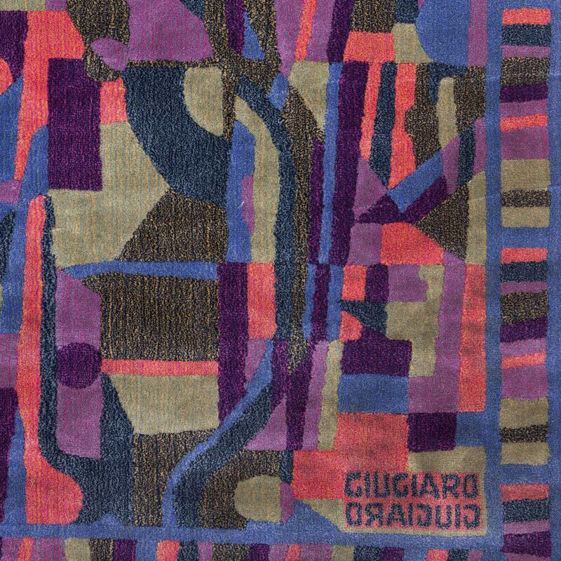 Vintage pure wool rug by Giorgetto Giugiaro for Paracchi, Italy 1990