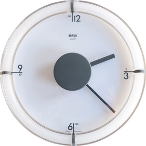 Braun ABW 41 mid-century wall clock, Dietrich LUBS & Dieter RAMS - 1981