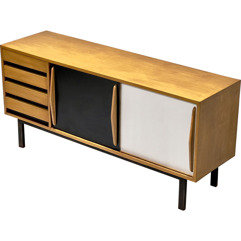 Vintage cansado mahogany sideboard with drawers by Charlotte Perriand, 1954