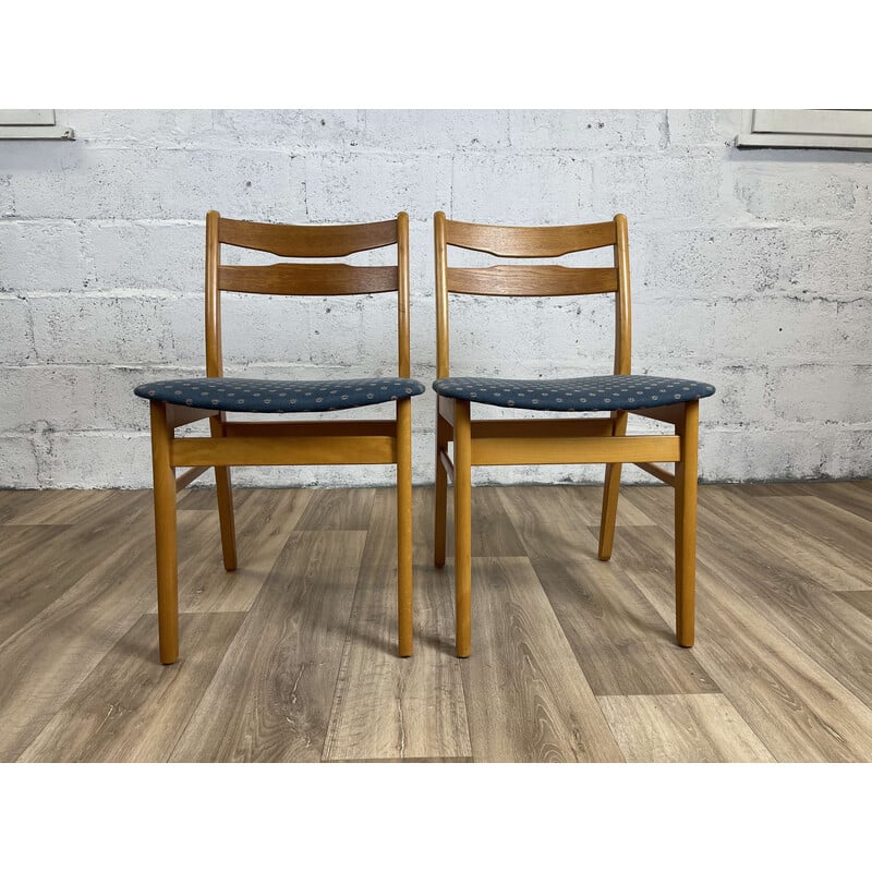 Danish oak dining discount chairs