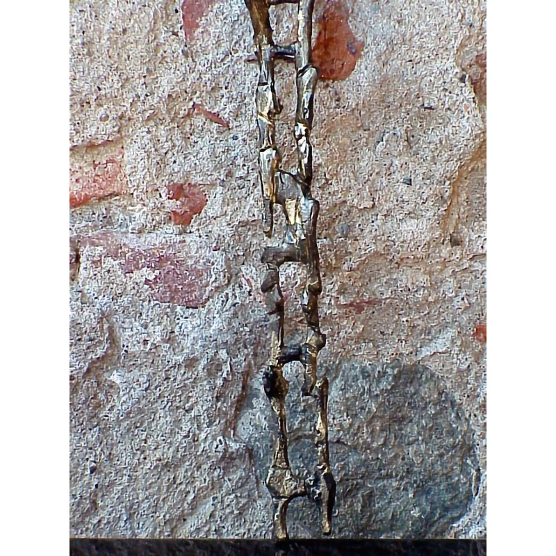 Crucifijo de hierro vintage de Attilio Biancardi, Italia 1970