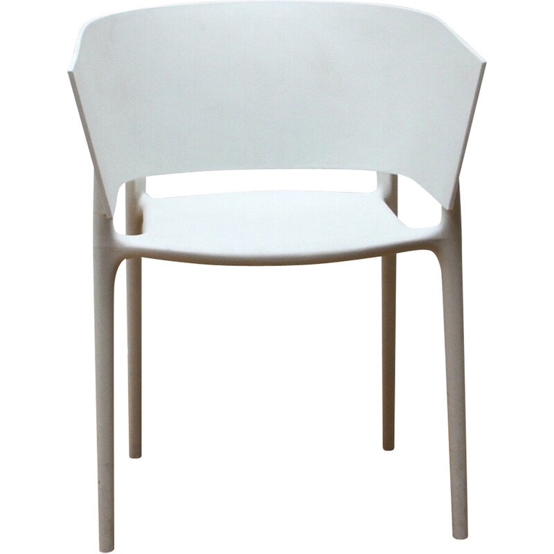 Africa vintage silla de jardín de plástico blanco para Vondom