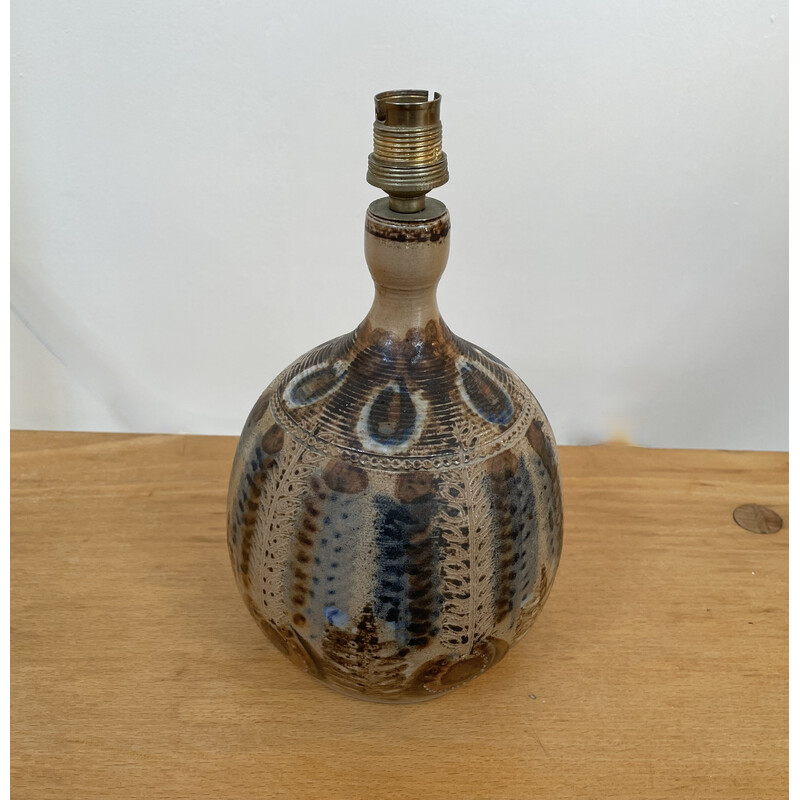 Lámpara de cerámica vintage La Cerisaie de Jean-claude Courjault, 1970