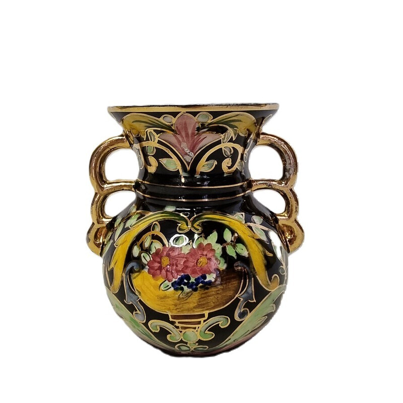 Jarrón de cerámica vintage para Henri Bequet, Bélgica