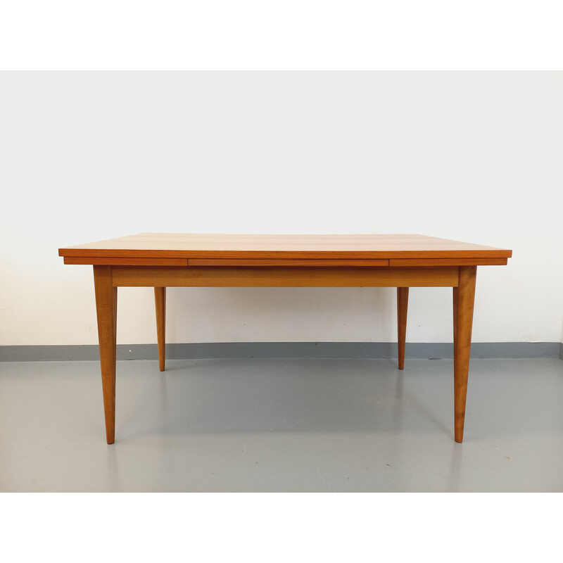 Vintage teak dining table with extensions, 1960