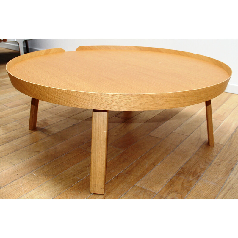 Table basse vintage Around XL en bois clair pour Muuto