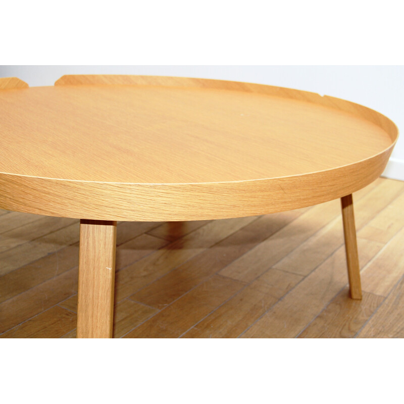 Table basse vintage Around XL en bois clair pour Muuto