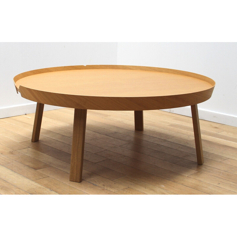 Vintage Around XL coffee table in light wood for Muuto