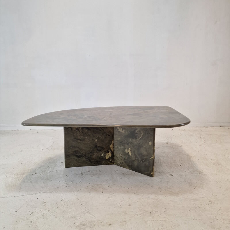 Vintage granite coffee table, Italy 1980