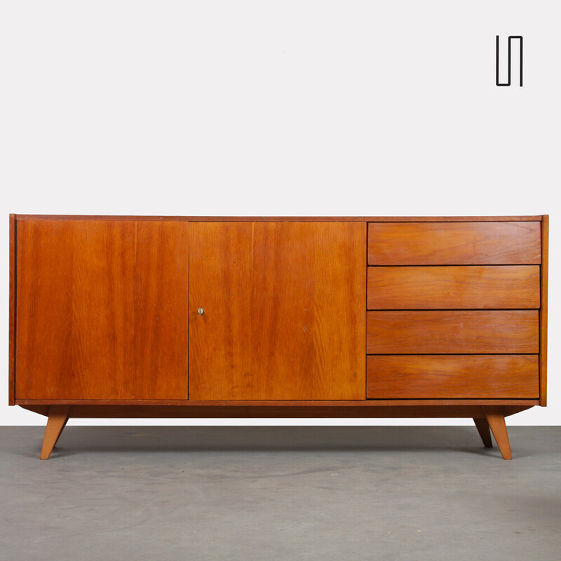 Vintage Sideboard Modell U-460 von Jiri Jiroutek für Interier Praha, Tschechoslowakei 1960