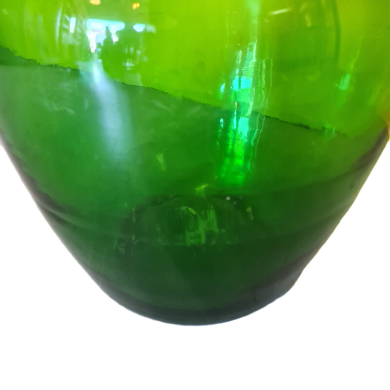 Hefeflasche aus grünem Glas, 1950