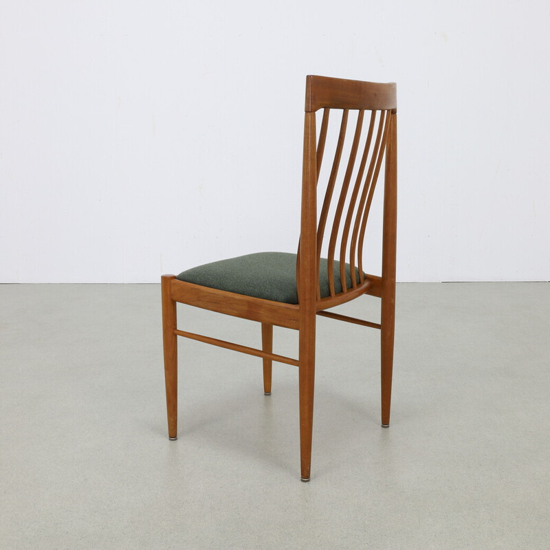 Lot de 6 chaises à repas vintage en teck et laine par H.W. Klein pour Bramin, 1970