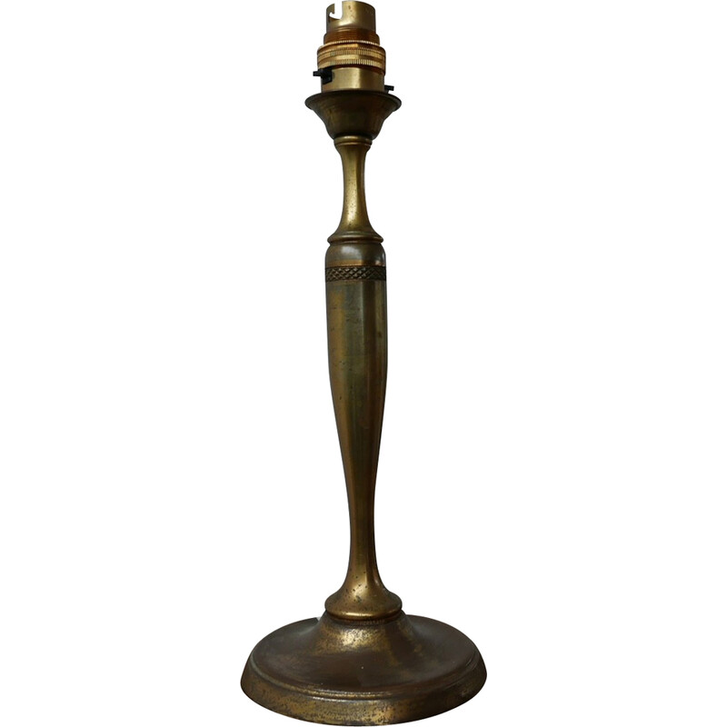 Vintage brass table lamp, England 1960
