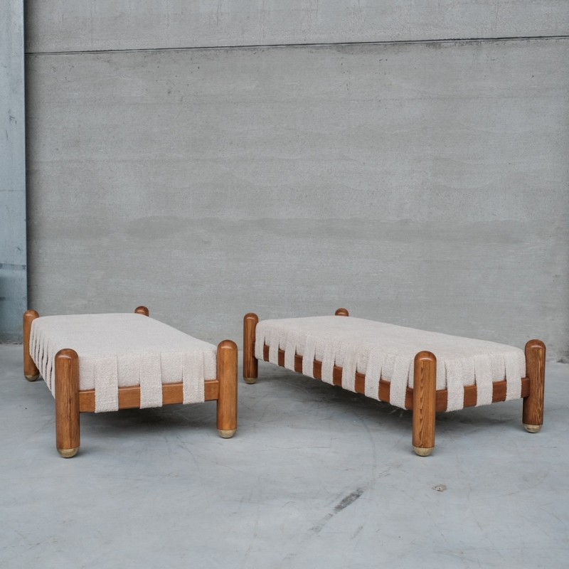 Vintage wooden daybed, Italy