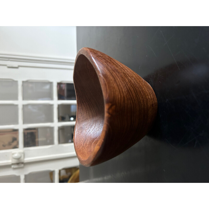 Pair of vintage teak salad bowls, 1960