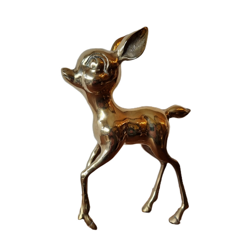 Vintage brass Bambi, France 1960