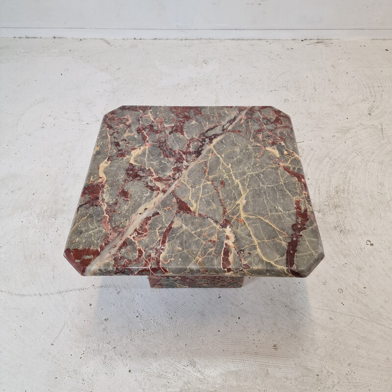 Vintage marble coffee table, Italy 1980