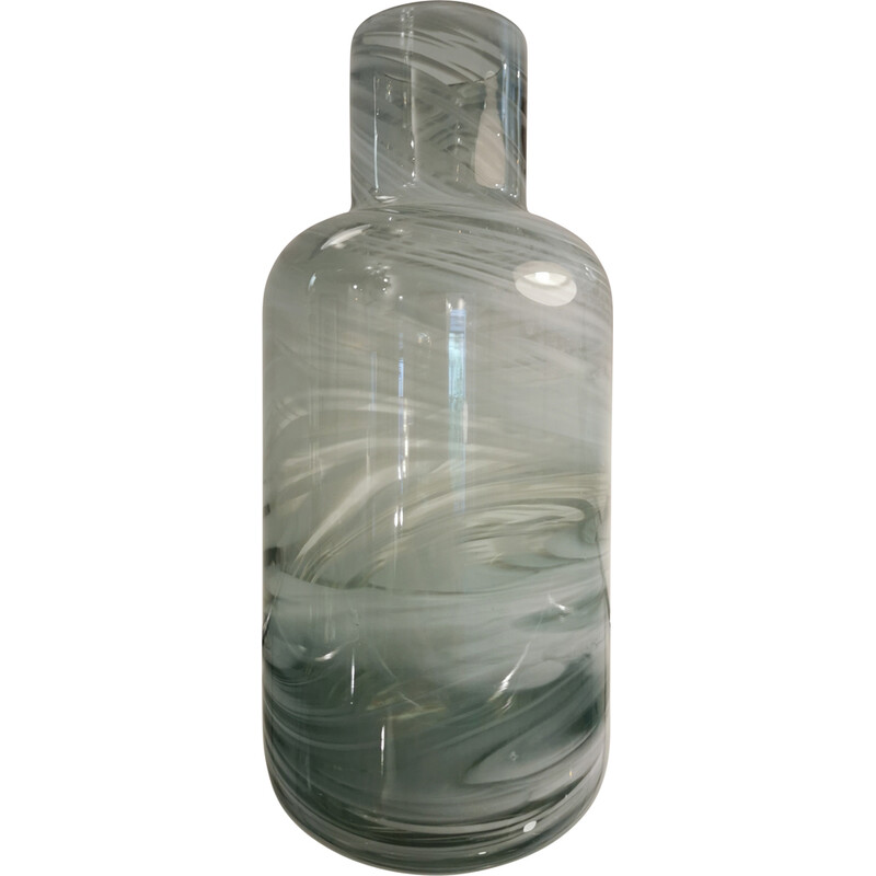 Vintage blown glass bottle vase