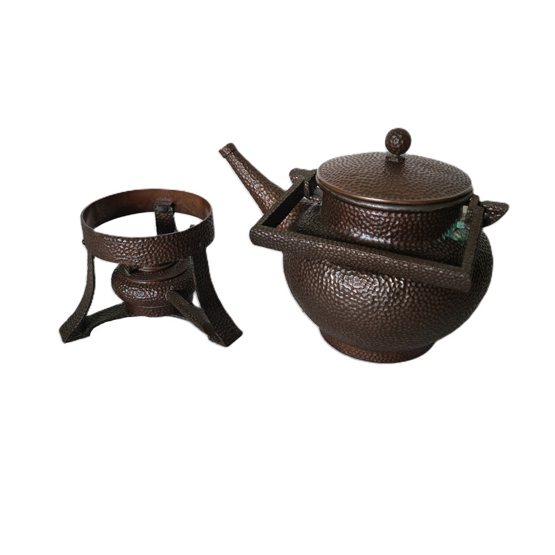 Vintage copper stovetop tea kettle