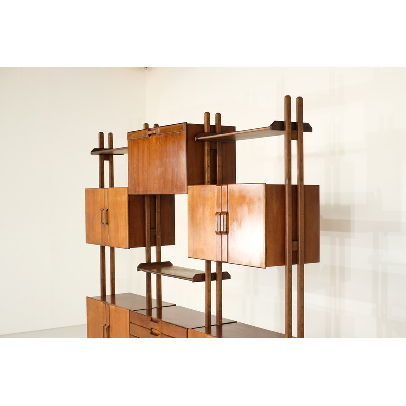 Vintage teak bookcase, Italy 1960