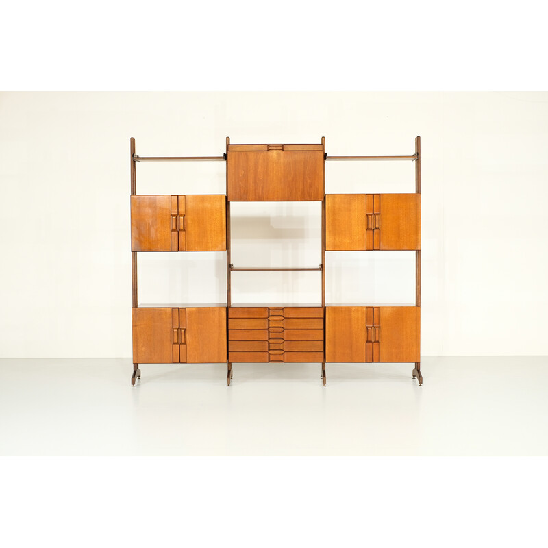 Vintage teak bookcase, Italy 1960