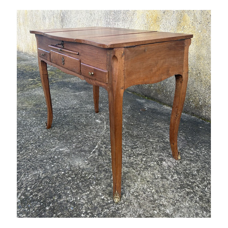 Vintage pear wood dressing table, France