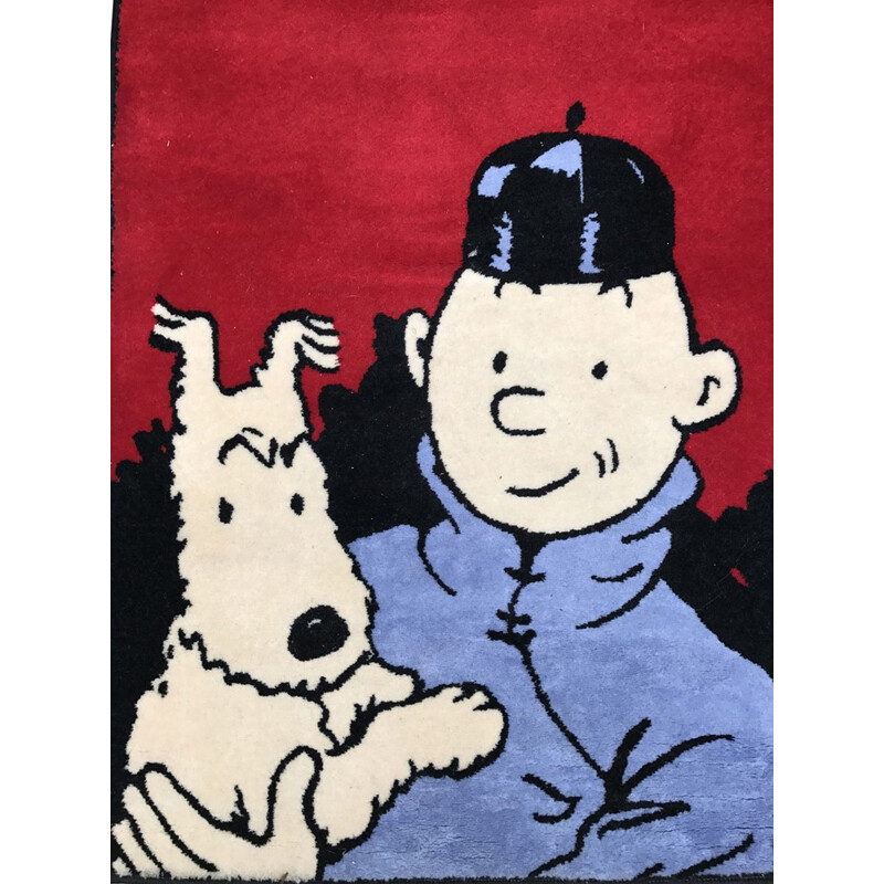 Tapis Axis Tintin, le Lotus Bleu - 1980