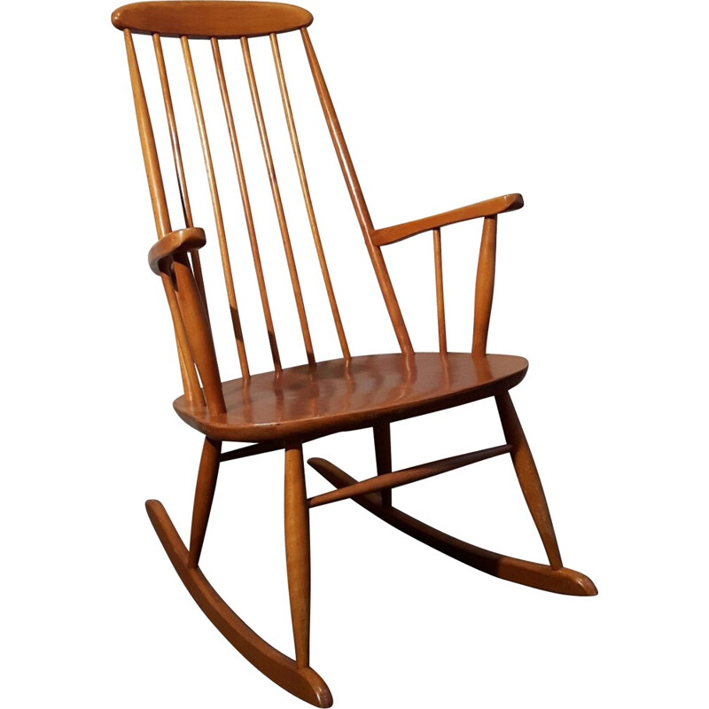 Vintage Rocking chair by stol kamnik - 1950s