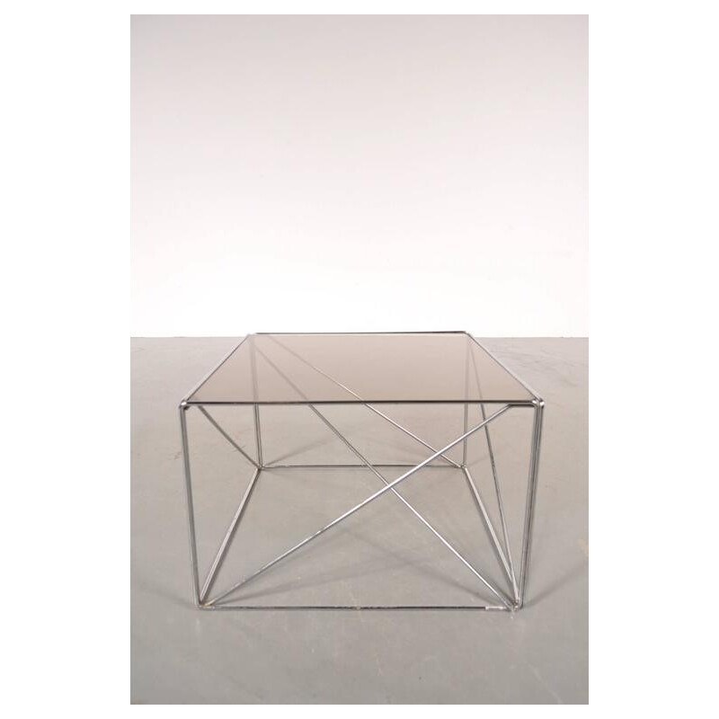 Vintage side table by Max Sauze for his collection "Isocele", France 1970
