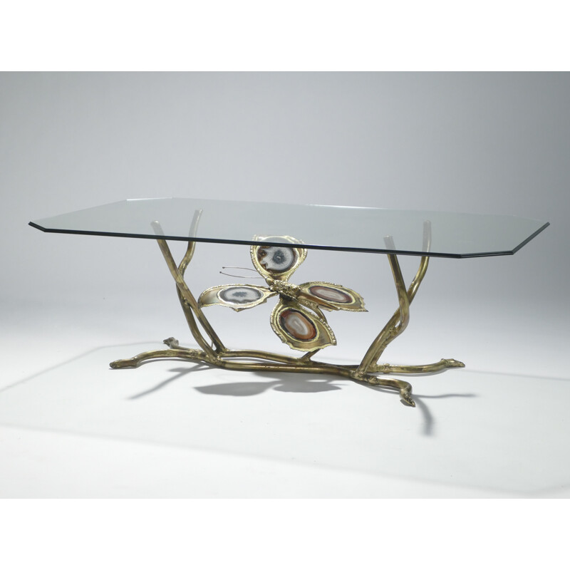 Table basse bronze par Henri Fernandez pour La maison Honoré - 1970