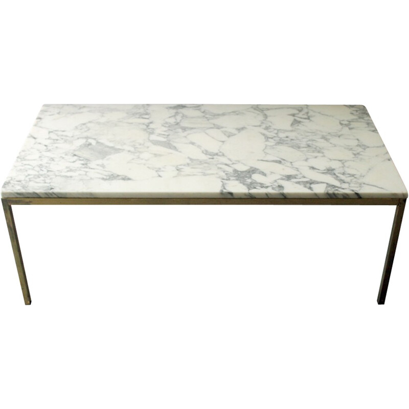 Table basse rectangulaire en marbre de Florence Knoll - 1970