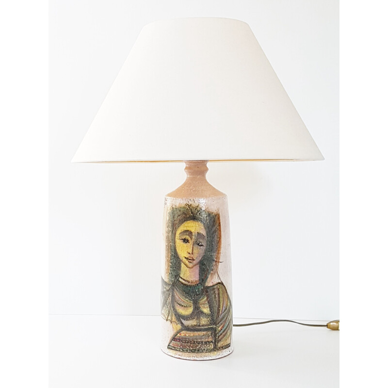 Vintage ceramic lamp by David Sol
