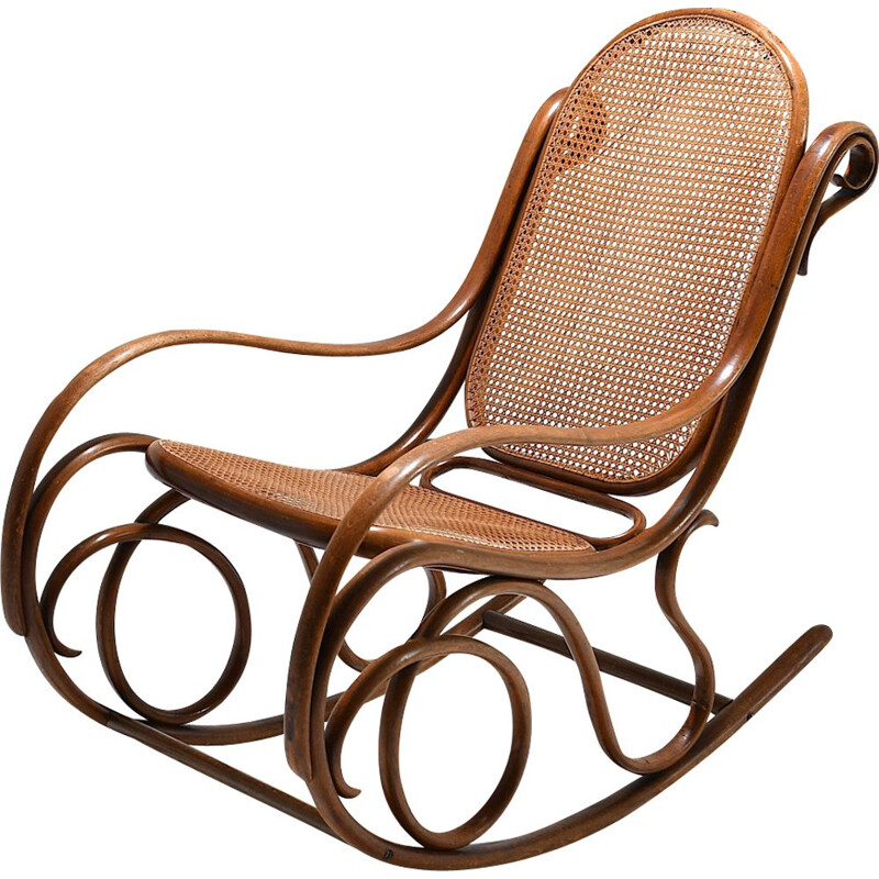 Rocking chair n 6 vintage par Thonet