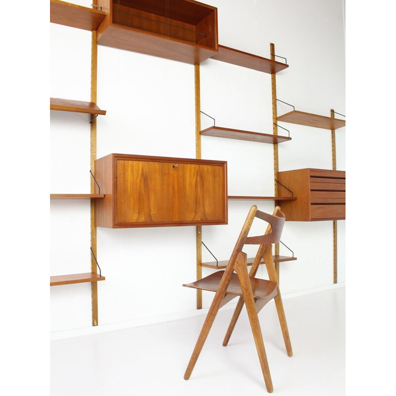 Vintage Wall unit  Royal System by Poul Cadovius for Cado, Denmark 1960s