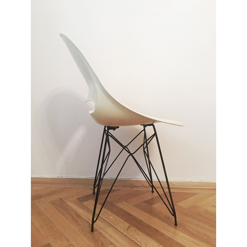 Paire de chaises vintage pour Vertex en fibre de verre et métal 1960