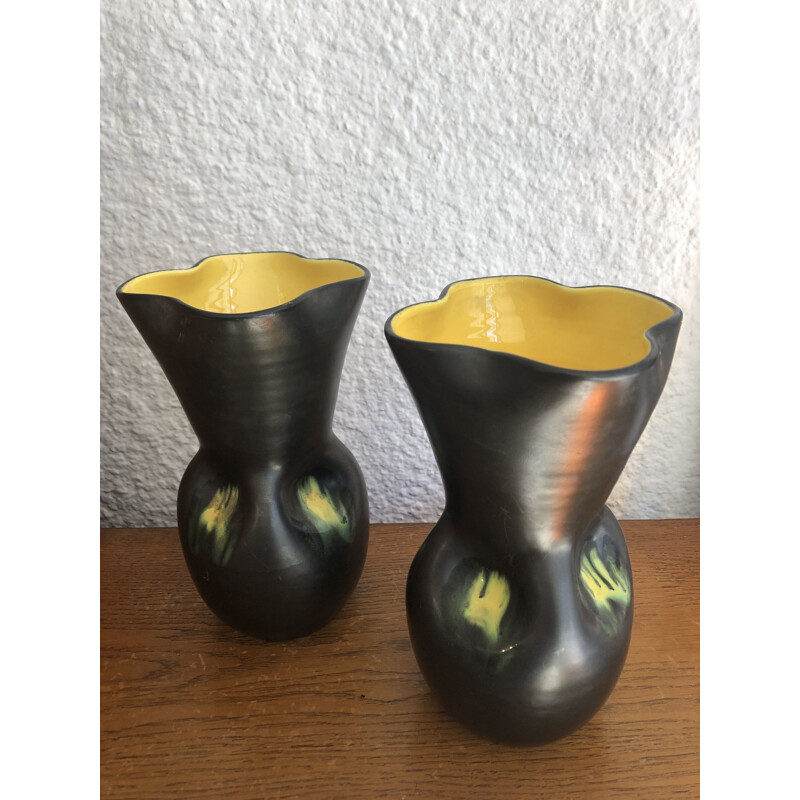 Pair of vintage vases Elchinger