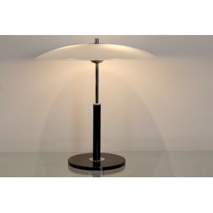 Vintage-Lampe aus Stahl und Milchglas von Ikea, Schweden 1970