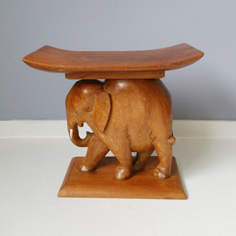 Vintage Elephant stool, 1970s