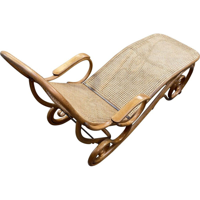 Chaise longue vintage en bois de Michaël Thonet