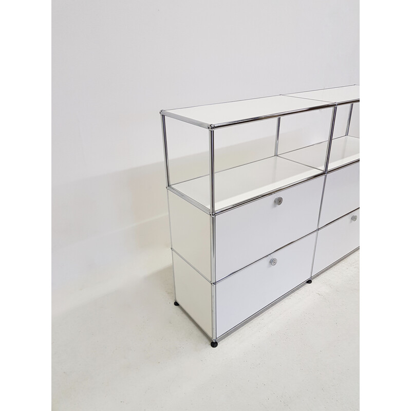 Vintage white chest of drawers by USM Haller